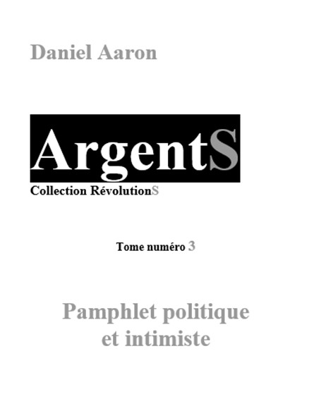 Couverture du livre Argents